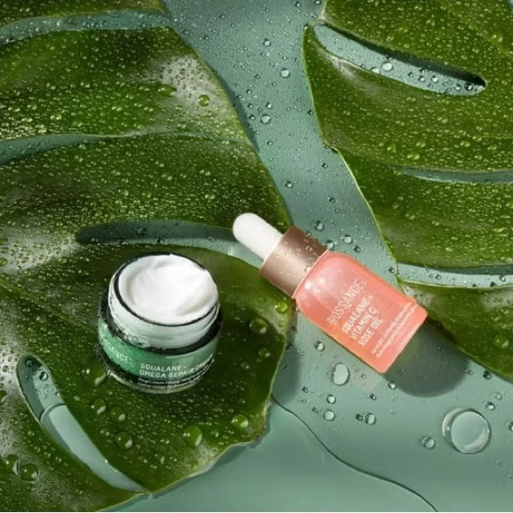 Biossance - The Hydration Hits | Squalane + Omega Repair Cream & Vit. C Rose Oil
